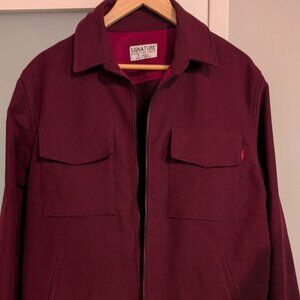 SIGNATURE INNOVATION GROUP burgundy men's fall-weather jacket, size XL-- VG cond
